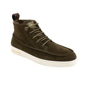 NEW LOUIS VUITTON Green Suede Stellar Sneaker Boot Size 5/35
